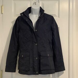 RALPH LAUREN POLO GOLF Women’s Navy Blue Calf Suede Quilted Ladies Golf Jacket M